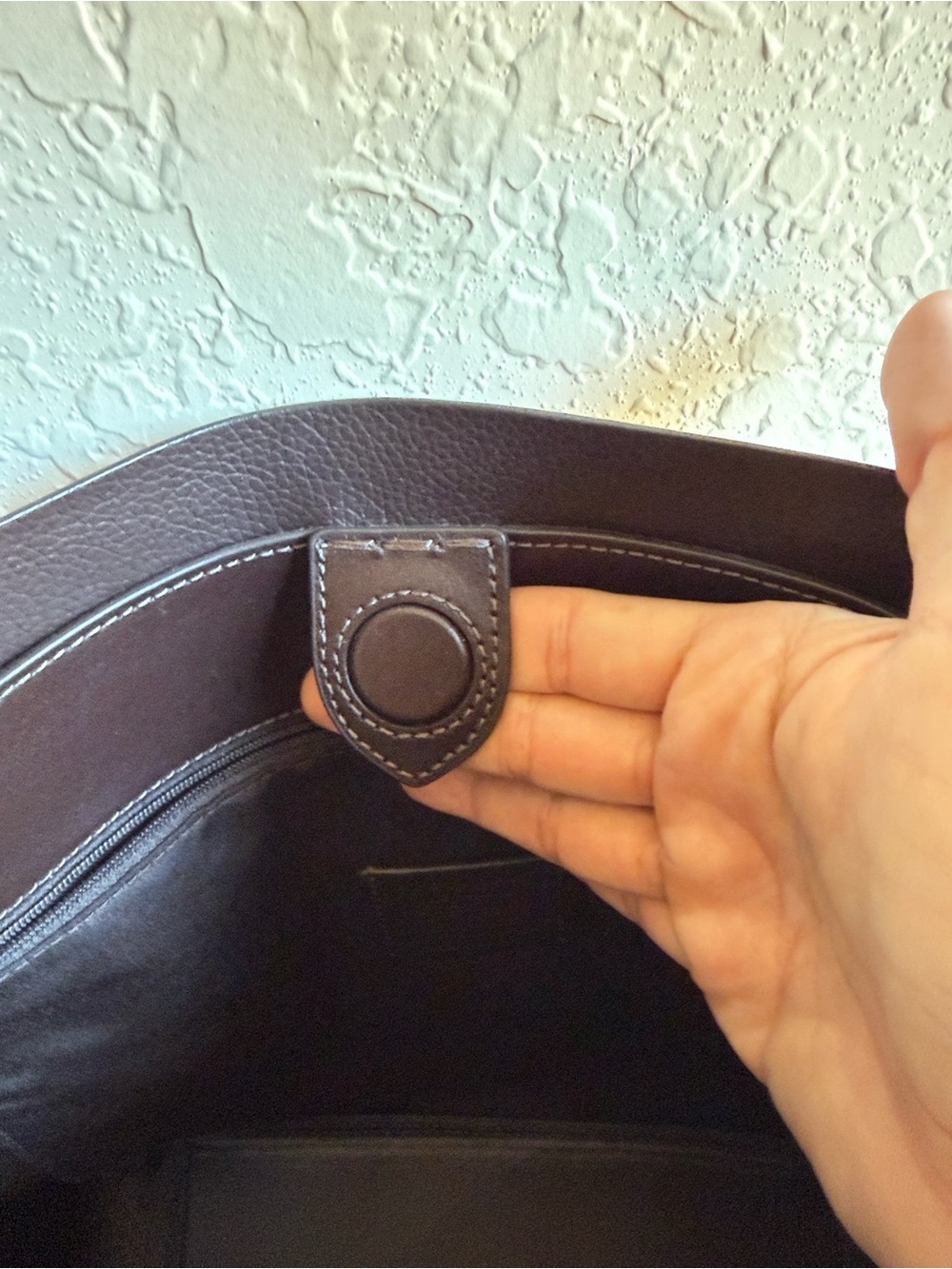 Coach Hadley Tote Bag (Large) in Espresso Suede CV998 - Picture 7 of 9